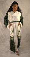 3-Piece Watercolor Khaleej Abaya Set with Belt