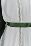 3-Piece Watercolor Khaleej Abaya Set with Belt