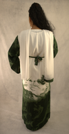 3-Piece Watercolor Khaleej Abaya Set with Belt