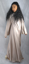 Luxury Flowy Style Dubai Abaya with Gold Embellishment - 2 Piece Set