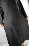 Stylish Black Closed Pattern Abaya