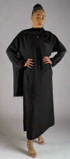 Stylish Black Closed Pattern Abaya