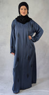 Elegant Embellished Closed Abaya – Beautiful Two-Piece Set with Embellished Design