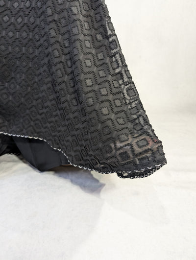 Elegant Textured Khaleeji Batwing Abaya - 3 Piece Set