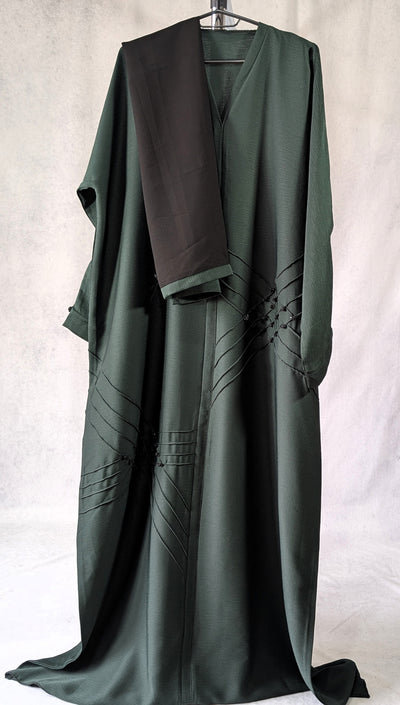 Stylish Black Closed Pattern Abaya