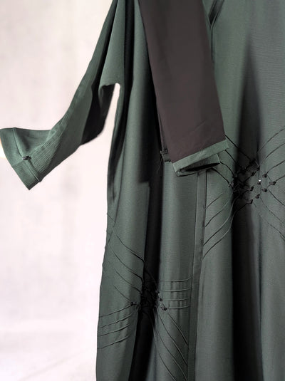 Stylish Black Closed Pattern Abaya